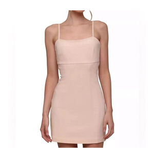 Women's Avec Les Filles Ecru Mini Dress Size 6